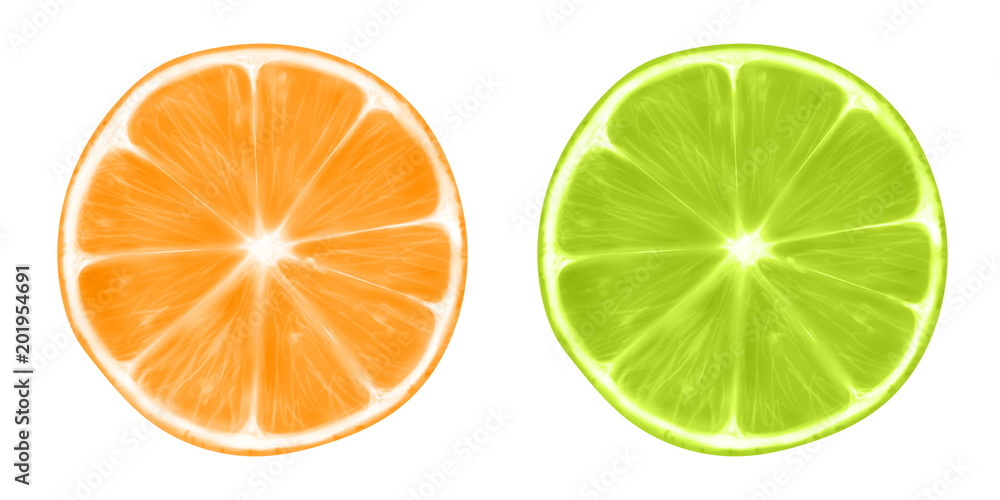 Obraz premium Illustration of a lemon.