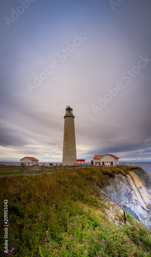 lighthouse in Gaspe Quebec photo