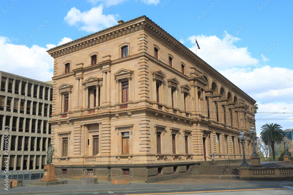 Historical Architecture Old Treasury Building Melbourne Australia