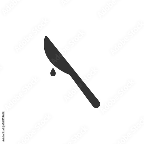Medical scalpel vector icon. Simple element illustration. Medical scalpel vector symbol design from Pregnancy collection set. Can be used in web and mobile