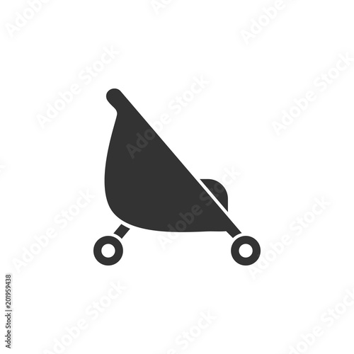 Pram icon. Simple element illustration. Pram symbol design from Pregnancy collection set. Can be used in web and mobile