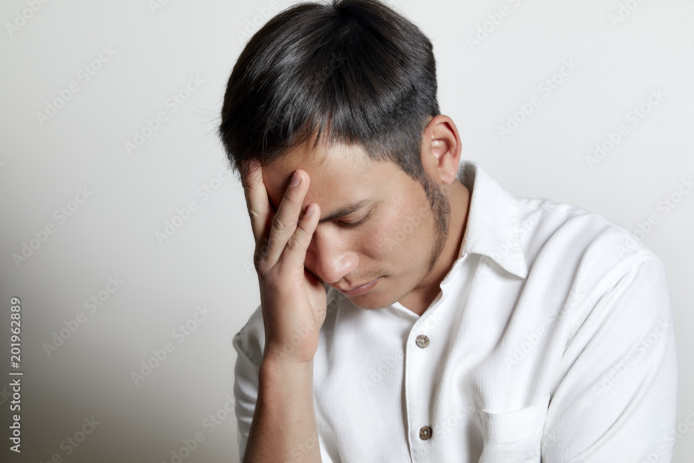 Profile of a Man with a Serious Expression Profile of a Man with a Serious Expression