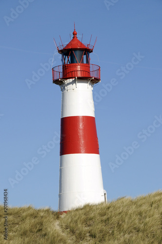 Leuchtturm am Ellenbogen  Sylt  nordfriesische Insel  Schleswig-Holstein  Deutschland  Europa