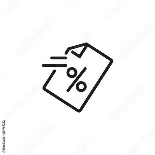 Loan document line icon
