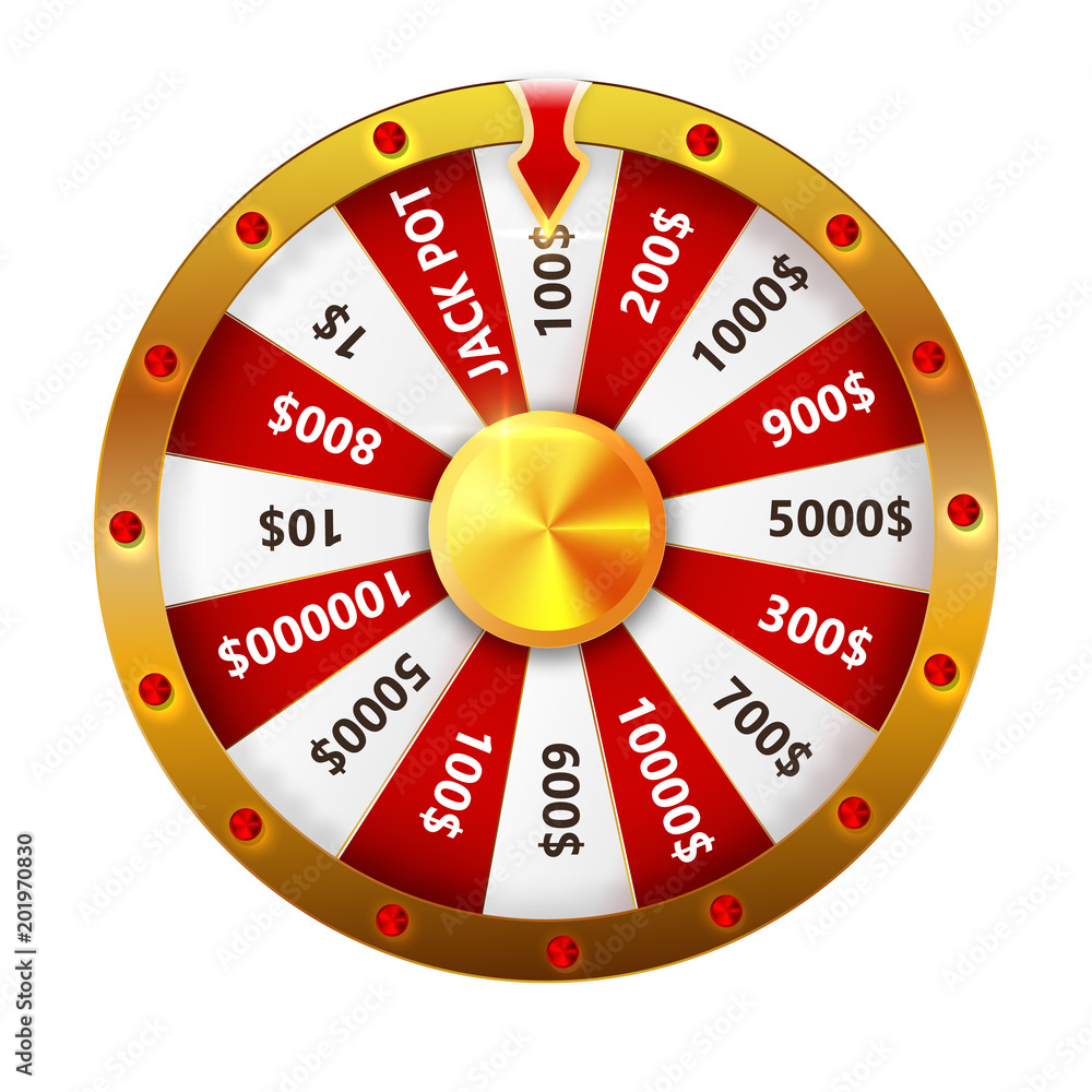 wheel of fortune isolated vector object on white background. wheel of fortune isolated vector object on white background.