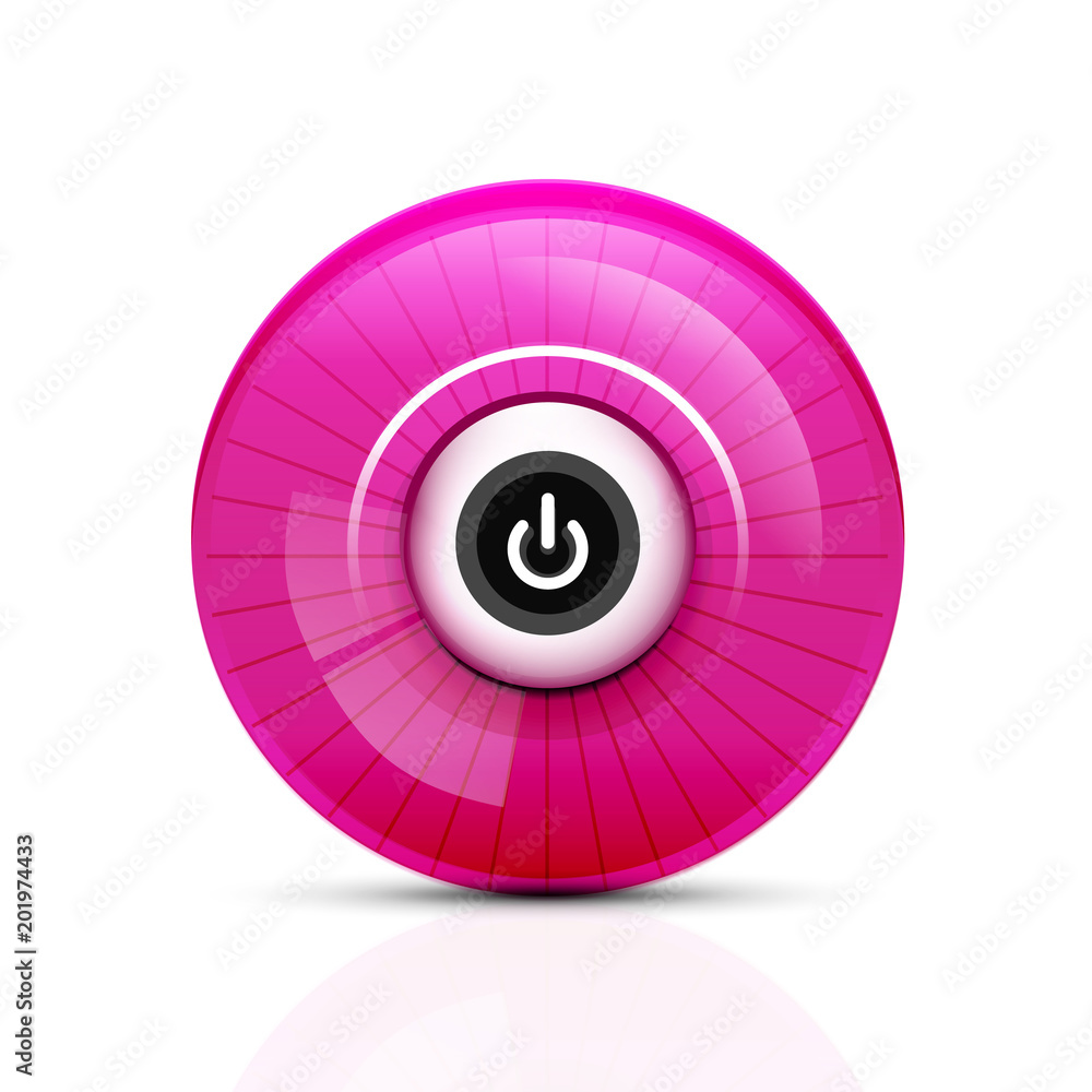 Power button icon, start symbol, web design UI or application design element Power button icon, start symbol, web design UI or application design element