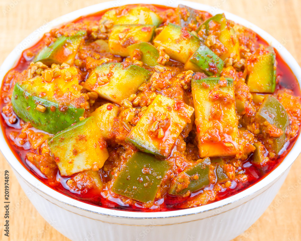 Indian Traditional Raw Mango Pickle Also Know as Aam Ka Achar or Kari