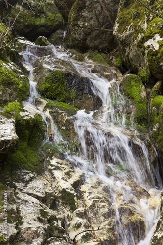 detail of waterfall on morcone sassinoro