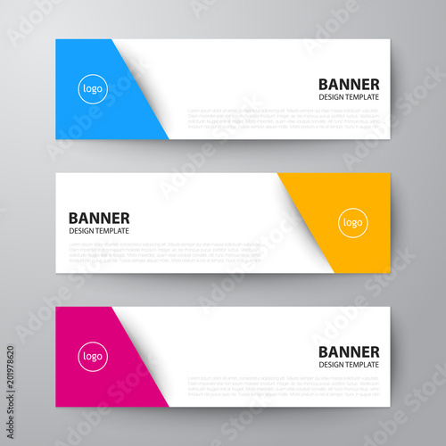 banners web design template abstract vector background