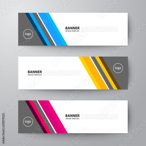 banners web design template abstract vector background