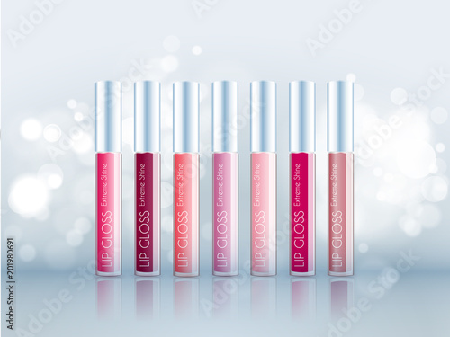 Cosmetic product glosses make up