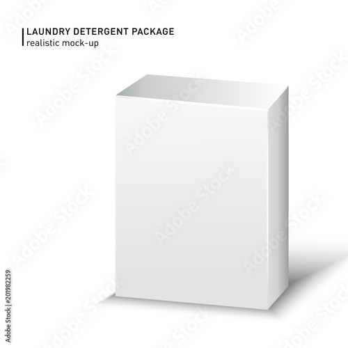 White Carton box package on a white background