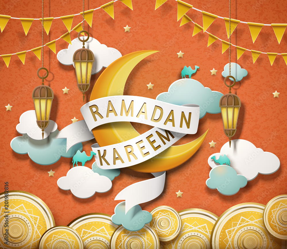 Plakat Lovely Ramadan Kareem design