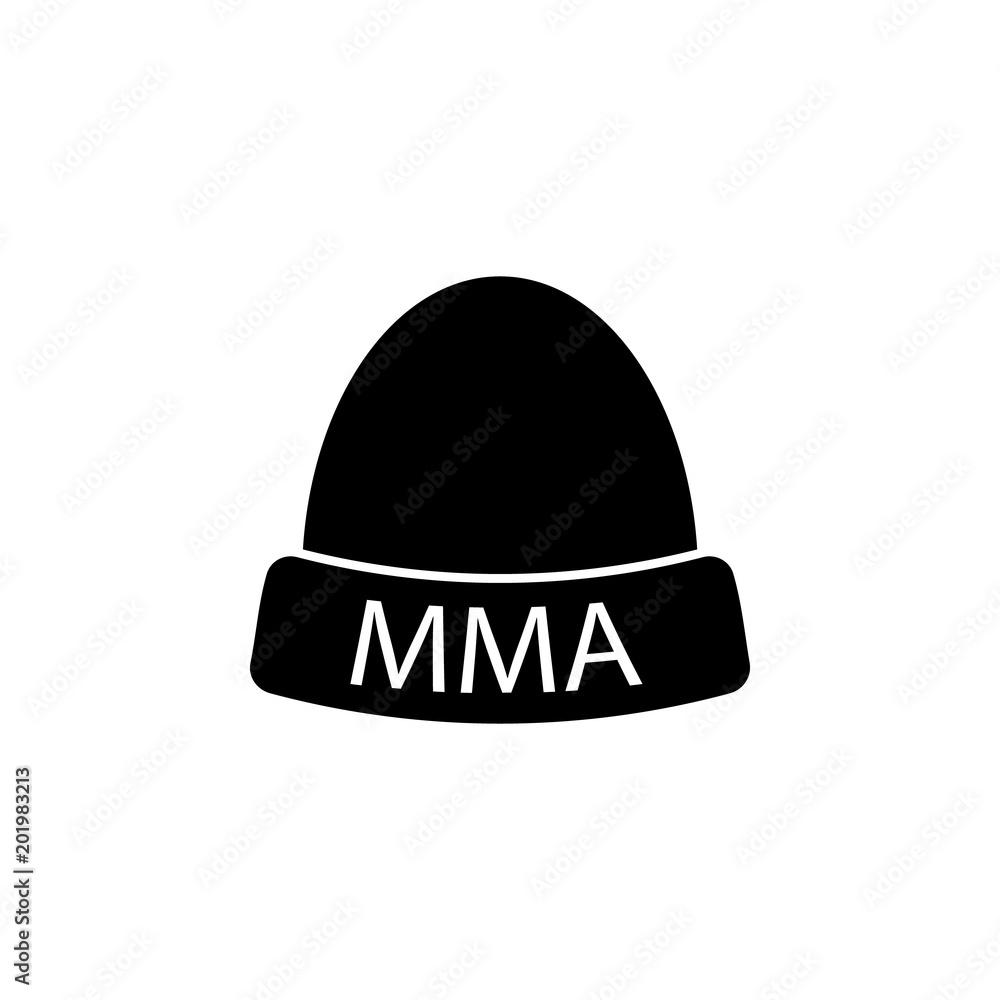 Fototapeta premium MMA cap icon. Element of fighting ana MMA illustration. Premium quality graphic design icon. Signs and symbols collection icon for websites, web design, mobile app