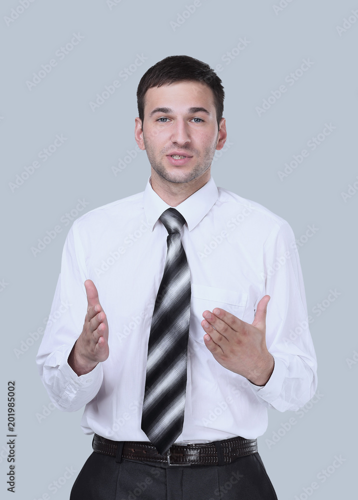 Closeup portrait of a confident handsome businessman Closeup portrait of a confident handsome businessman