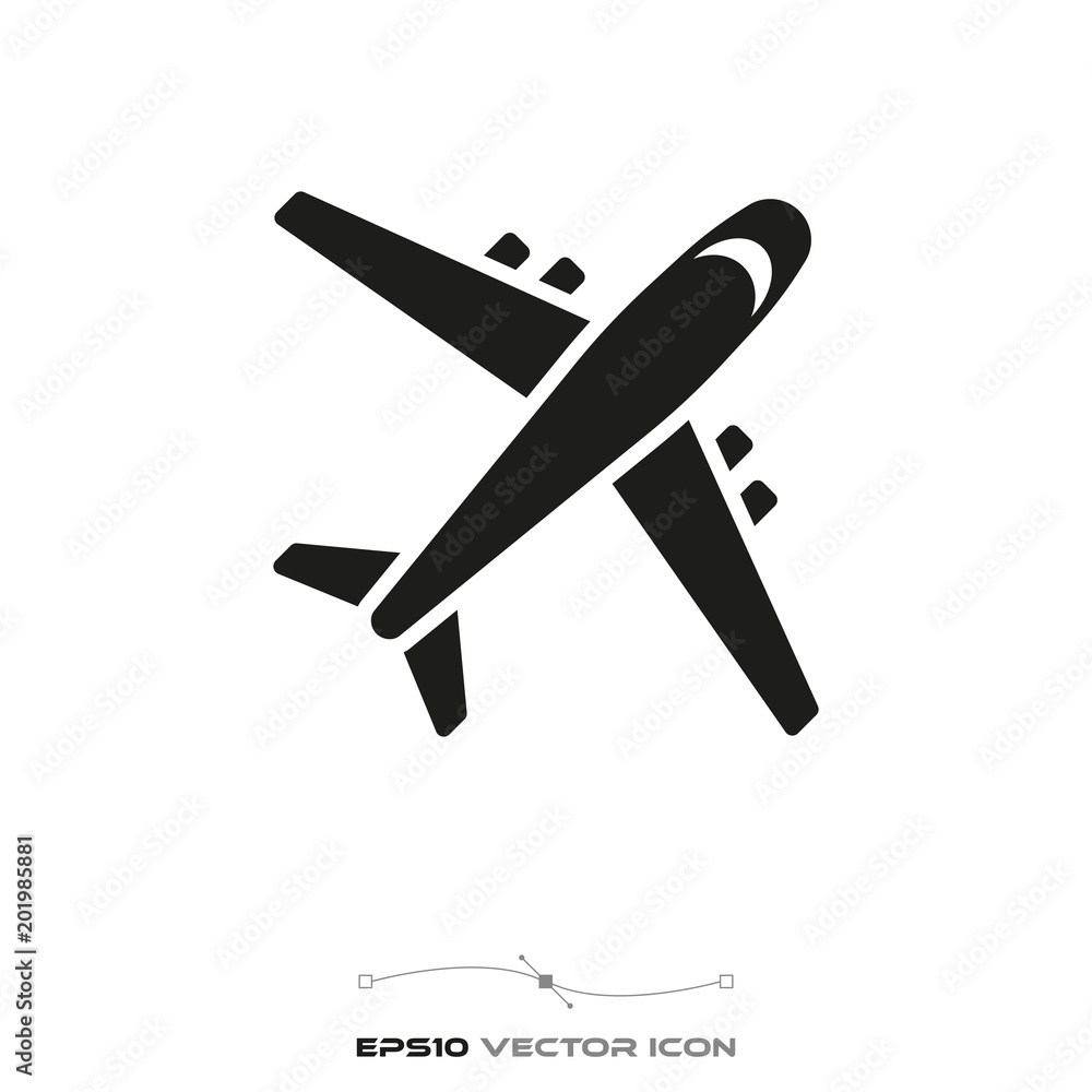 airplane glyph icon airplane glyph icon