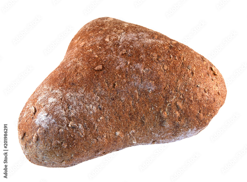 Rye wheat bread isolated on a white background Rye wheat bread isolated on a white background