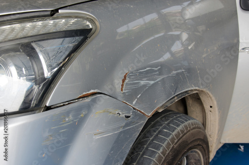 car bumper damage