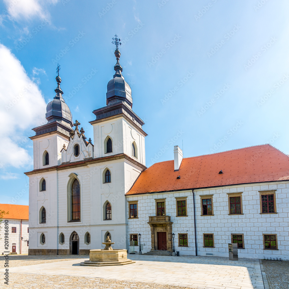 View at the Basilica of St.Procopius in Trebic - Moravia,Czech republic