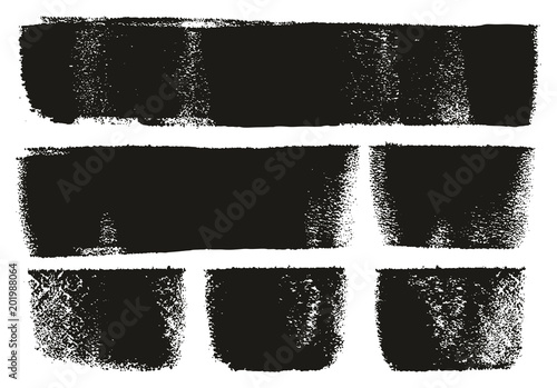 Paint Roller Bold Lines High Detail Abstract Vector Lines & Background Set 106