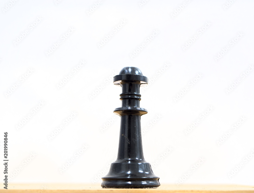 Chess piece on whiteboard with white background Chess piece on whiteboard with white background