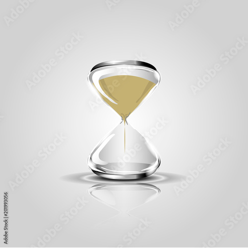 Hourglass start icon. sand watch. vector illustration 