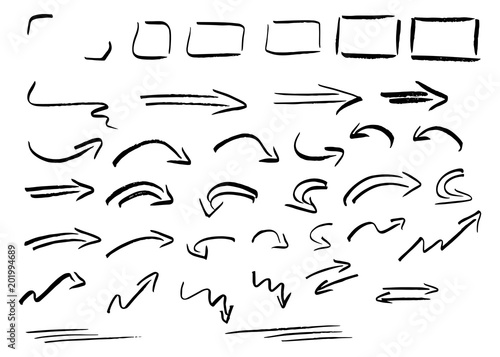 Hand gezeichnet Design Infografik Elemente 
