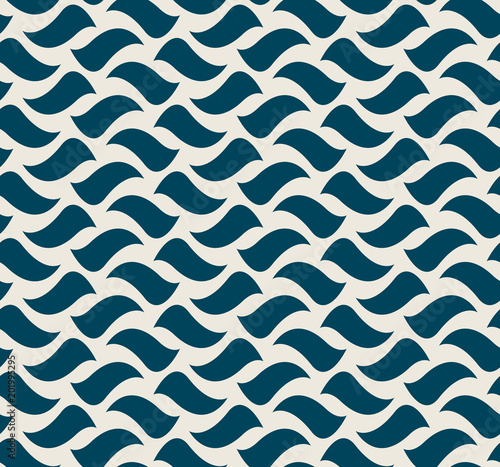 seamless pattern with waved elements