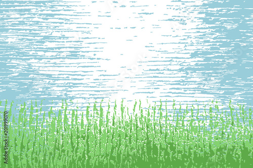 Abstract seamless horizontal pattern.Texture of the grass of the ocean.Nerlacing intermittent strips, scratches. Vector illustration.