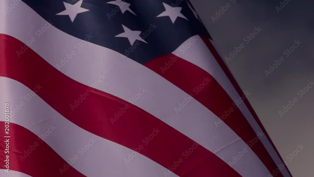 USA flag slow motion USA flag slow motion