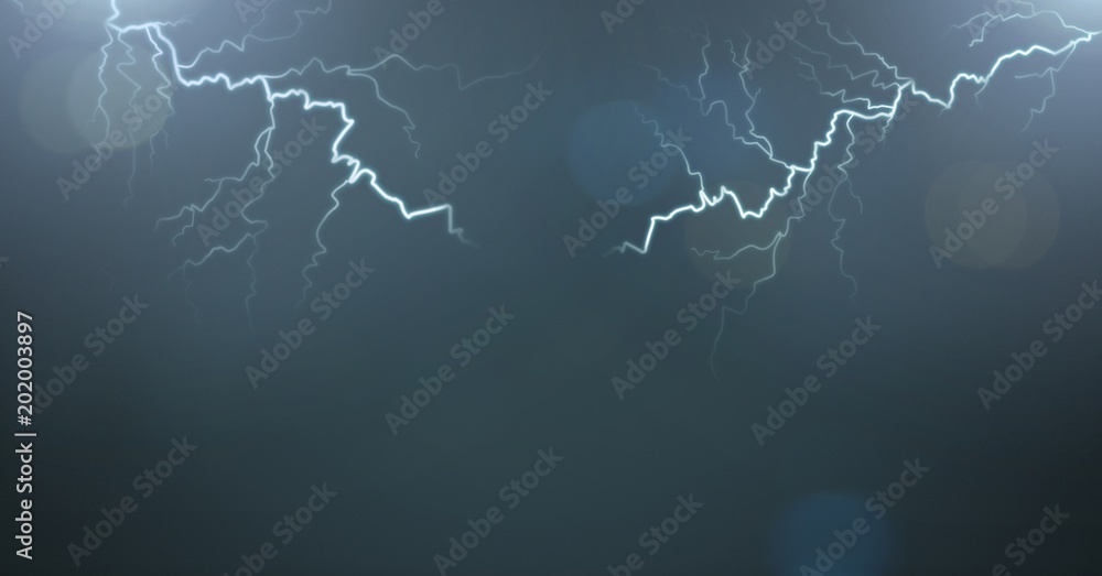Lightning strikes and dark background Lightning strikes and dark background