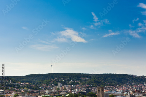 Blick über Stuttgart zum Fernsehturm