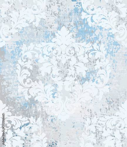 Baroque pattern Vector. Vintage Ornamented texture luxury design. Royal texti...