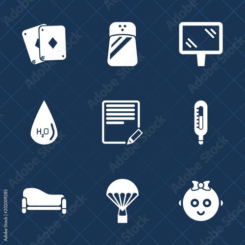 Premium set with fill icons. Such as couch, parachuting, extreme, interior, text, drink, seasoning, white, parachute, poker, sofa, road, baby, kitchen, ingredient, sky, banner, play, thermometer, room