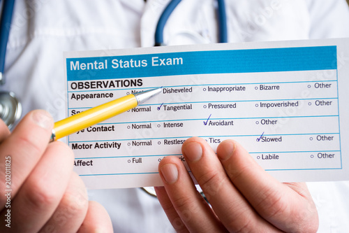 Canvastavla Concept photo psychiatric examination, assessment or consultation