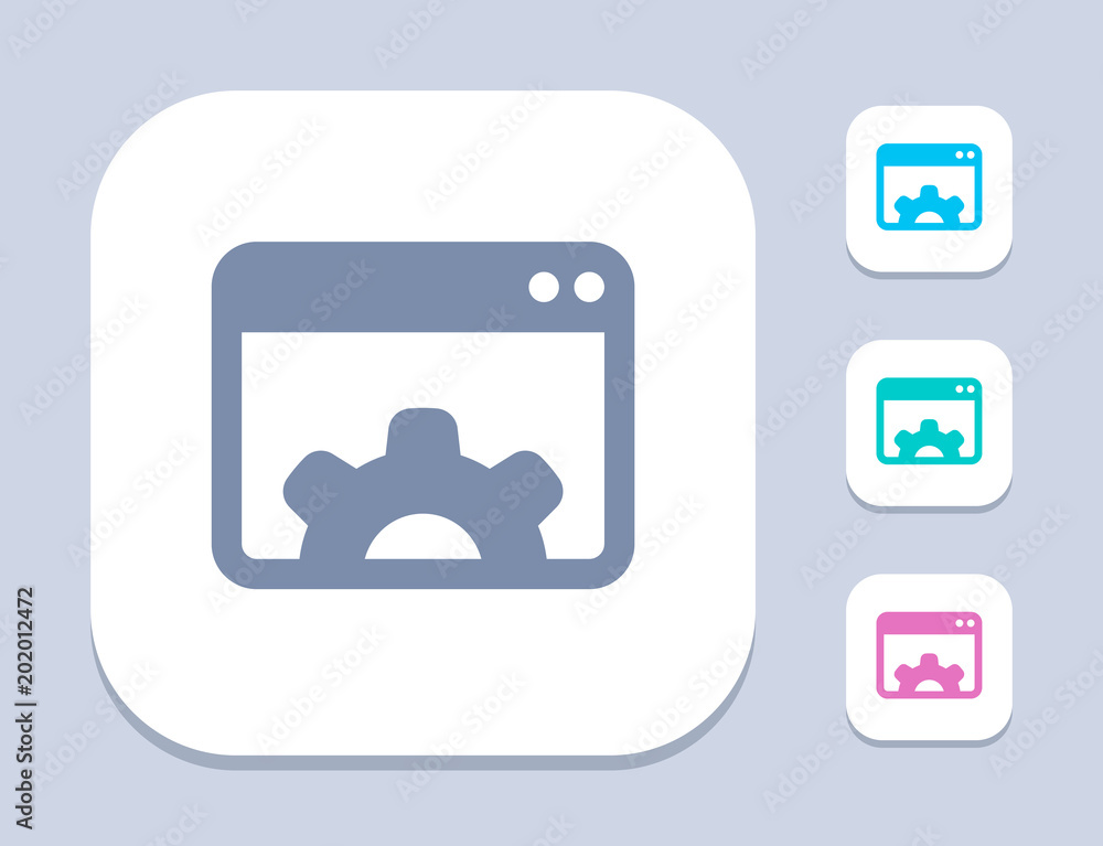 Gear In Window - LED Icons. A professional, pixel-perfect icon. Gear In Window - LED Icons. A professional, pixel-perfect icon.