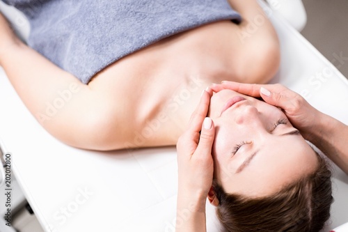 Girl on massage procedure