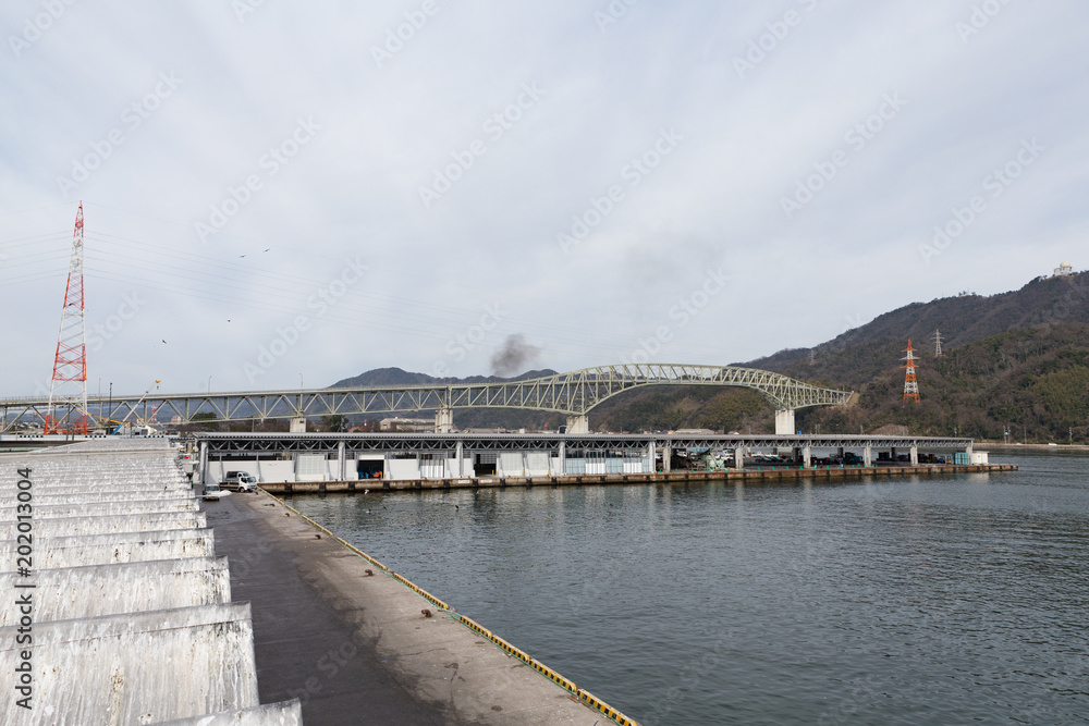 Obraz premium 境漁港 -鳥取県境港市-