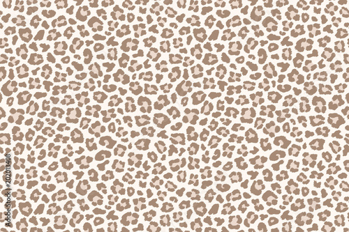 Pale leopard fur spotted texture. Vector
