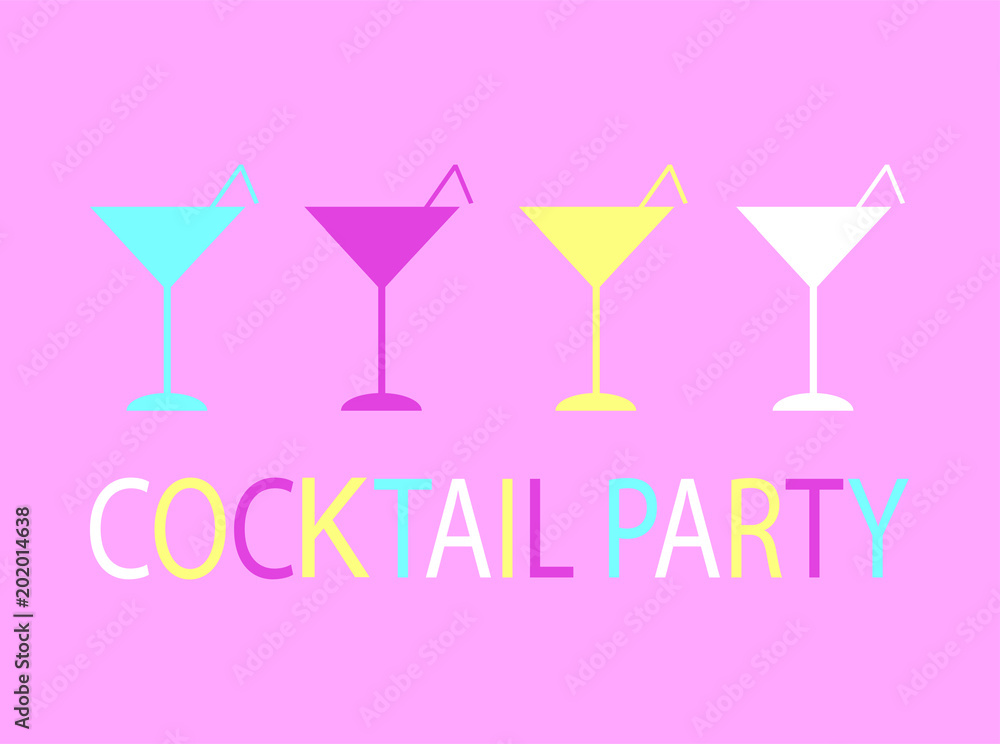 Cocktail party background pastel colors Cocktail party background pastel colors