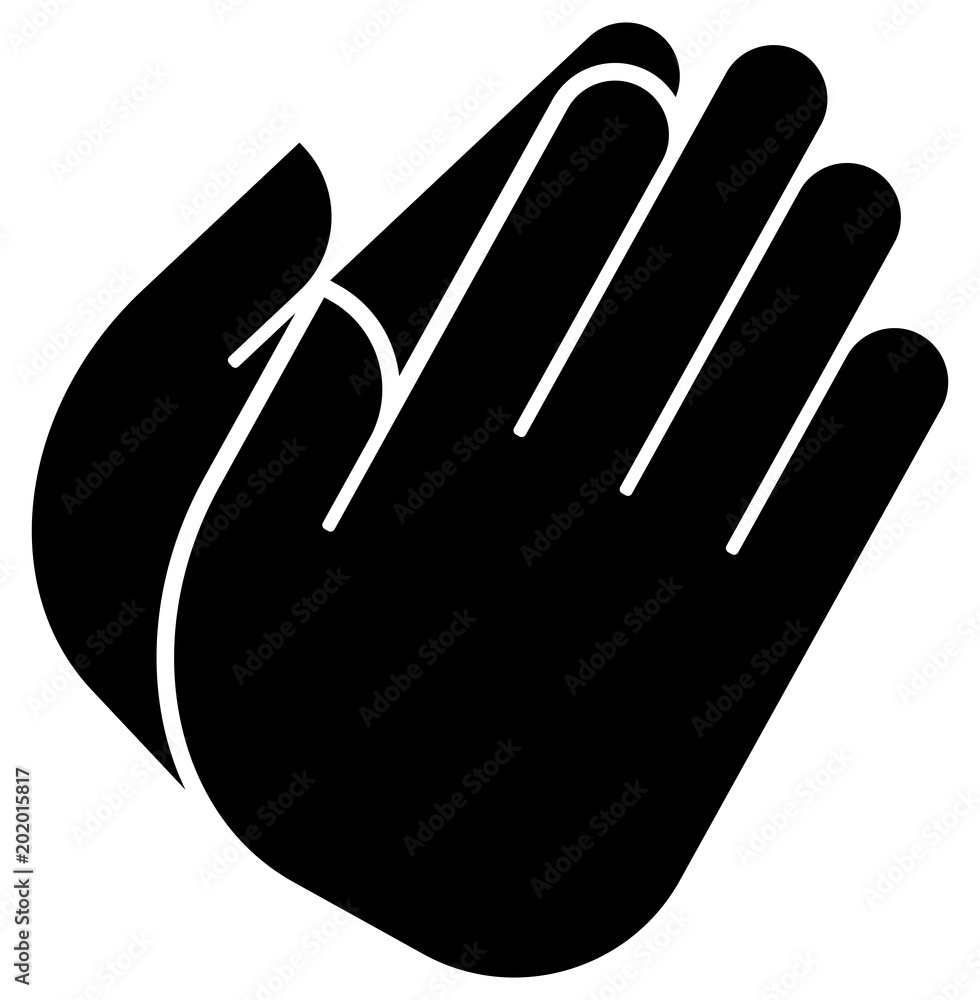 Obraz premium Praying hands icon