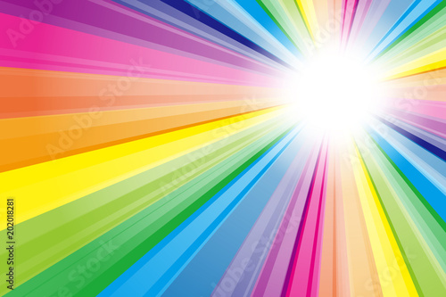 #Background #wallpaper #Vector #Illustration #design #free #free_size #charge_free #colorful #color rainbow,show business,entertainment,party,image  背景素材,虹色,レインボー,スペクトル,日光,お日様,光,光線,放射光,輝き,放射線,集中線,ビーム