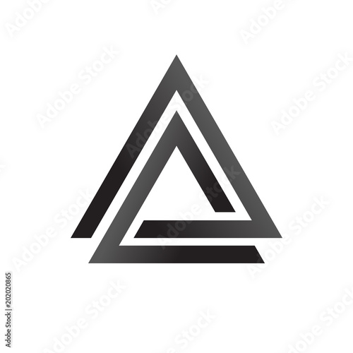 Linked triangles black and ...
