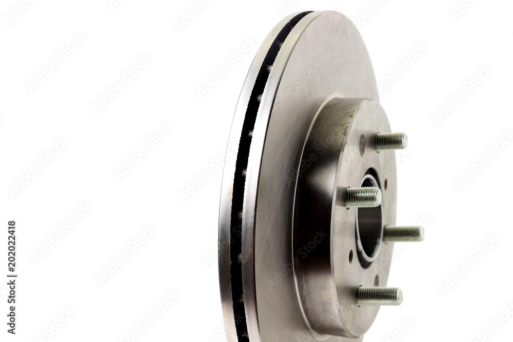 Brake disc on white background Brake disc on white background