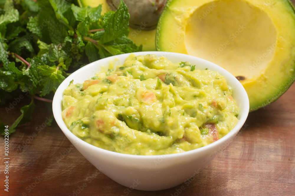 Guacamole in a bowl Guacamole in a bowl