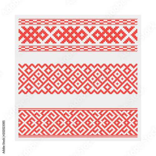Slavic ethnic ornament. Vector illustration, seamless pattern.