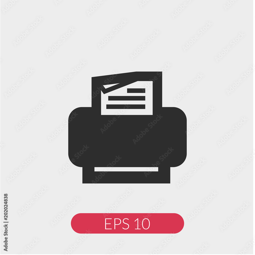 Printer vector icon Printer vector icon
