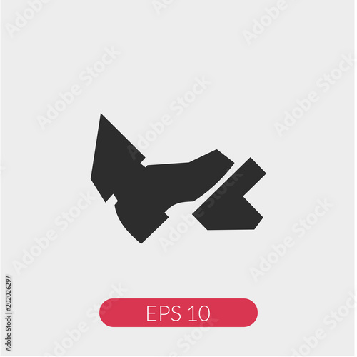 Gas pedal vector icon