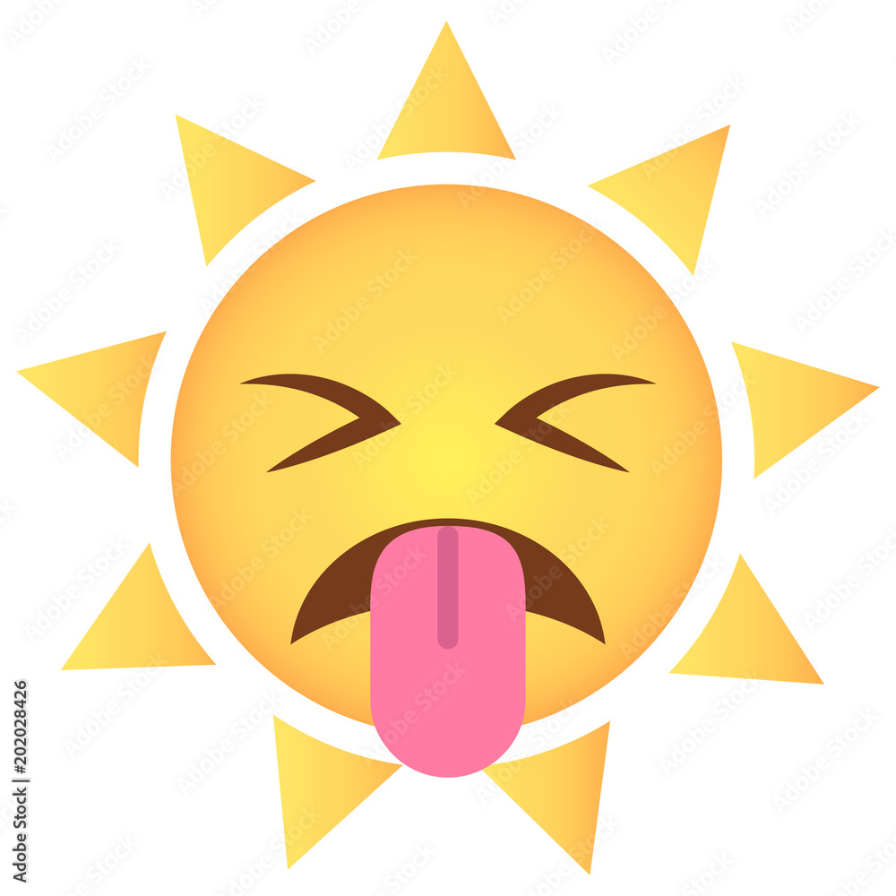 Fotografie Sonne Emoji Ekel