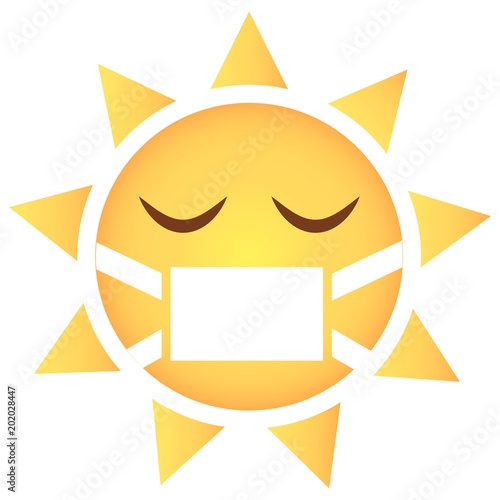 Sonne Emoji krank